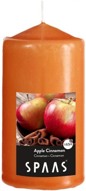 Scented Pillar Candle 80x150mm (6 Candles) Apple Cinnamon