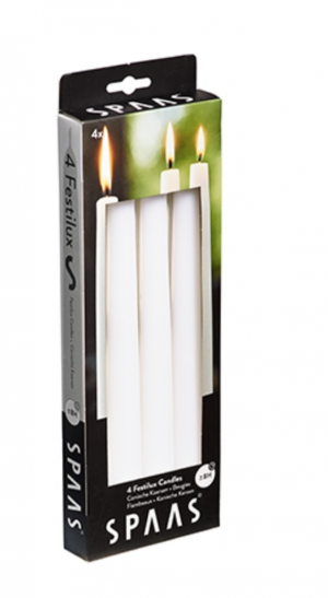 Taper Candles 23/250mm, White (40 Candles)
