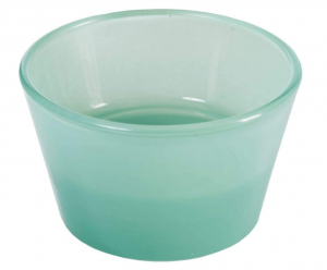 Glass Conical Maxi Tea Light Holder, Tray of 6, Emerald Green